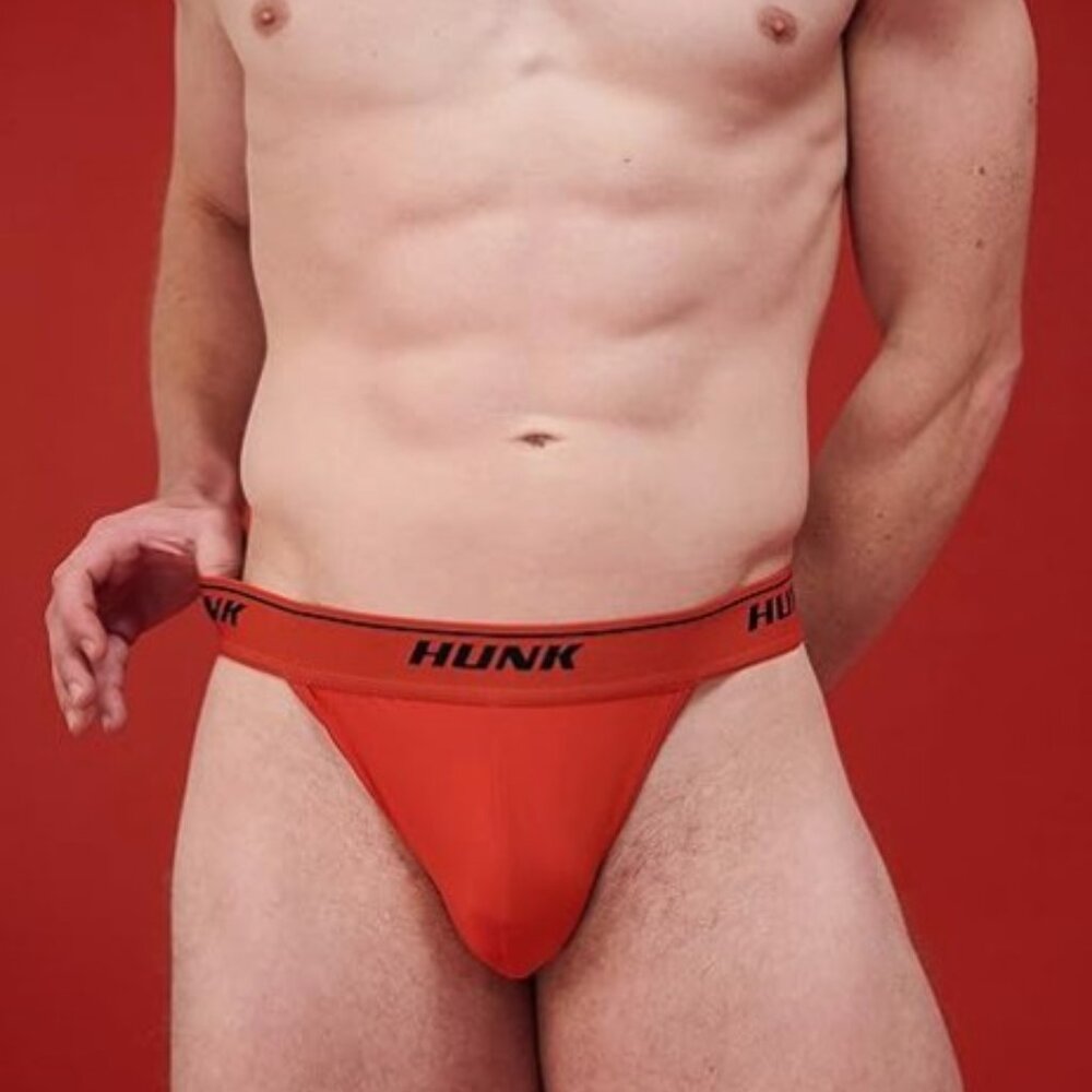 HUNK Blaze Red Men's Thong - Large - NWT